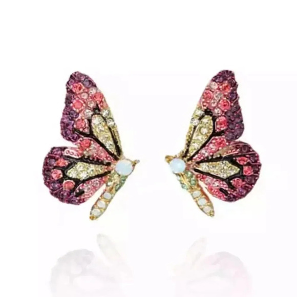 Free People Flutterby Earrings in Pink - Picture 1 of 9